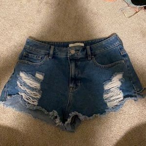 Medium Wash High Waisted Pacsun Shorts